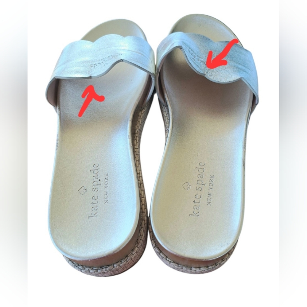 Kate Spade Metallic Gold Zest Sandals - Picture 5 of 9